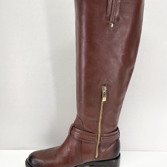 VINCE CAMUTO KABO 2 LEATHER TALL RIDING BOOTS NEW SZ 7.5 - Picture 7 of 7